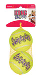 AIRDOG Yellow SQUEAKAIR Tennis Ball Dog Toy in packaging