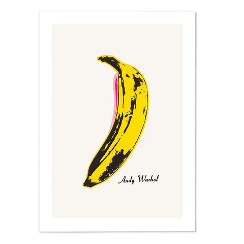 Banana by Andy Warhol Fine Art Print with a white border
