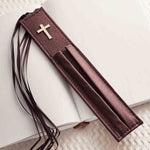 Bible Bookmark With Two Pen Holders lying on open book