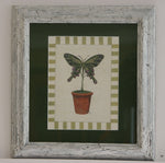 Framed Print Butterfly Topiary by Jan Cooley