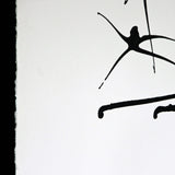 Dancers - Glen Josselsohn Acrylic painting on Fabriano paper Left Side