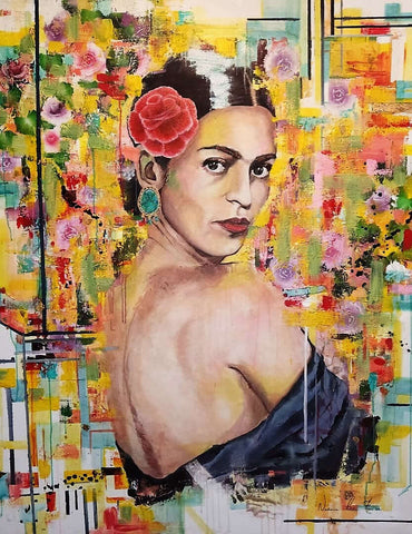 I Am Frida Acrylic Painting by Nastacia Catia Frau