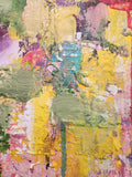 I Am Frida Acrylic Painting by Nastacia Catia Frau detail of textures