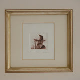 Jose by Abe Mathabe Etching. Centre Detail with surround