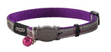 Rogz Night Cat Reflective Cat Collar Purple