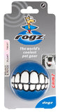 Rogz Grinz Dog Treat Ball Blue in packaging