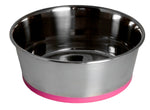 Rogz Stainless Steel Slurp Dog Bowl Pink