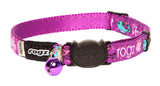 Rogz FancyCat Safeloc Breakaway Cat Collar Purple Lovebirds