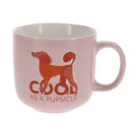 Cool as a Pupsicle Ceramic Mug with handle on right
