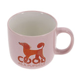 Cool as a Pupsicle Ceramic Mug with handle on right