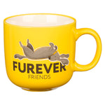 Furever Friends Ceramic Mug with handle on right