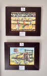 Richman Poor and Elekitswa - Framed acrylic painting hanging on a wall