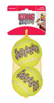 AIRDOG Yellow SQUEAKAIR Tennis Ball Dog Toy in packaging