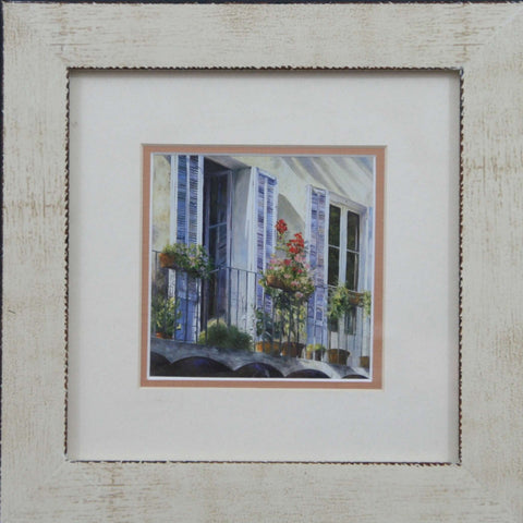 Balcon en Grasse - Christian Somner - Framed Print