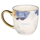 Be Still And Know Beach Themed Christian Ceramic Mug Back