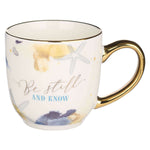 Be Still And Know Beach Themed Christian Ceramic Mug
