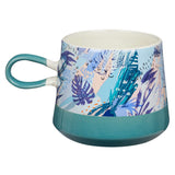 Be Still Floral Christian Mug back view