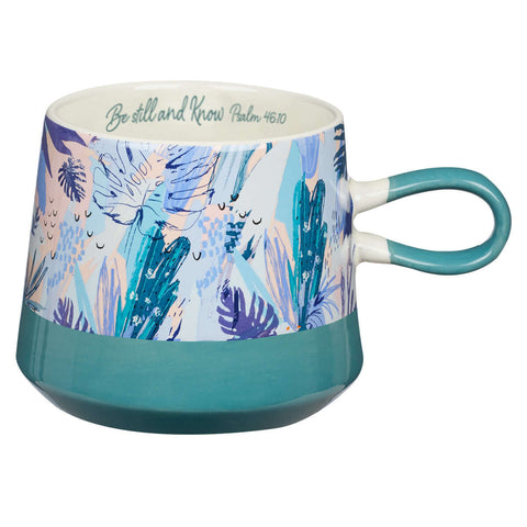 Be Still Floral Christian Mug