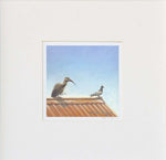 Bert Crosses the Social Divide by Mark Fegen Art Print In a white mount board