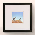 Bert Crosses the Social Divide by Mark Fegen Framed Art Print in black frame