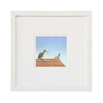 Bert Crosses the Social Divide by Mark Fegen Framed Art Print in white frame