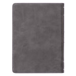 Best Dad Grey Faux Leather Christian Journal Back Cover
