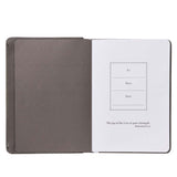 Best Dad Grey Faux Leather Christian Journal Presentation Page