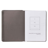 Best Dad Grey Faux Leather Christian Journal Presentation Page