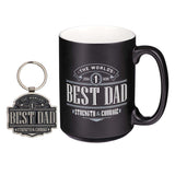 Best Dad Christian Gift Set Mug and Keyring