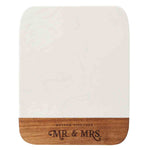 Better Together - Mr. & Mrs. (Acacia / Marble Cutting Board) Front