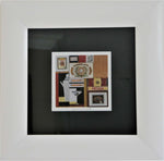 Cigars and Manhattan by Liz Jardine Framed Art Print in white frame