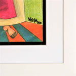 Come To Me by Solly Malope Stained Glass Framed Art Print artists signature in bottom right corner