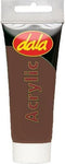 Dala Artists Acrylic Paint 75ml Tube Burnt Umber