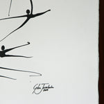 Dancers - Glen Josselsohn Acrylic painting on Fabriano paper Artists Signature