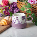 Do Everthing In Love Floral Purple Double Mould Christian Ceramic Mug