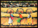 Elekitswa by Itai Vangani Framed Acrylic Art on board painting
