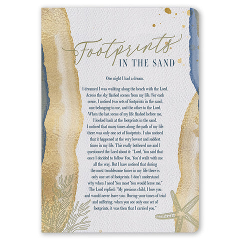 Footprints In The Sand A4 Notebook Set Front Cover