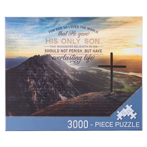 For God So Loved The World 3000 Pieces Cardboard Puzzle