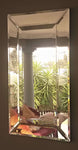 Glass on Glass Decor Mirror With Bevelled Edges
