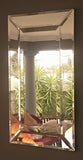 Glass on Glass Decor Mirror With Bevelled Edges