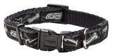 Rogz Fancy Dress Small 11mm Jellybean Dog Collar Black Bone Design