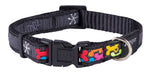 Rogz Fancy Dress Small 11mm Jellybean Dog Collar Multi Bone Design