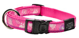 Rogz Fancy Dress Large 20mm Beach Bum Dog Collar Pink Paw Design
