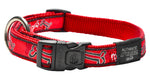 Rogz Fancy Dress Large 20mm Beach Bum Dog Collar Red Rogz Bone Design