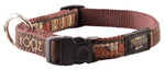 Rogz Fancy Dress Large 20mm Beach Bum Dog Collar Mocha Bone Design