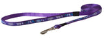 Rogz Fancy Dress Small 11mm Jellybean Fixed Dog Lead Purple Forest Design