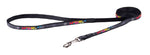 Rogz Fancy Dress Small 11mm Jellybean Fixed Dog Lead Multi Bone Design