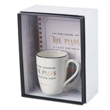 Journal and Mug Christian Boxed Gift Set - I Know The Plans Inside the Box