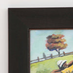 Richman Poor - Itai Vangani - Framed Acrylic painting on board top left corner detail