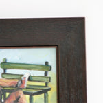 Richman Poor - Itai Vangani - Framed Acrylic painting on board top right corner detail